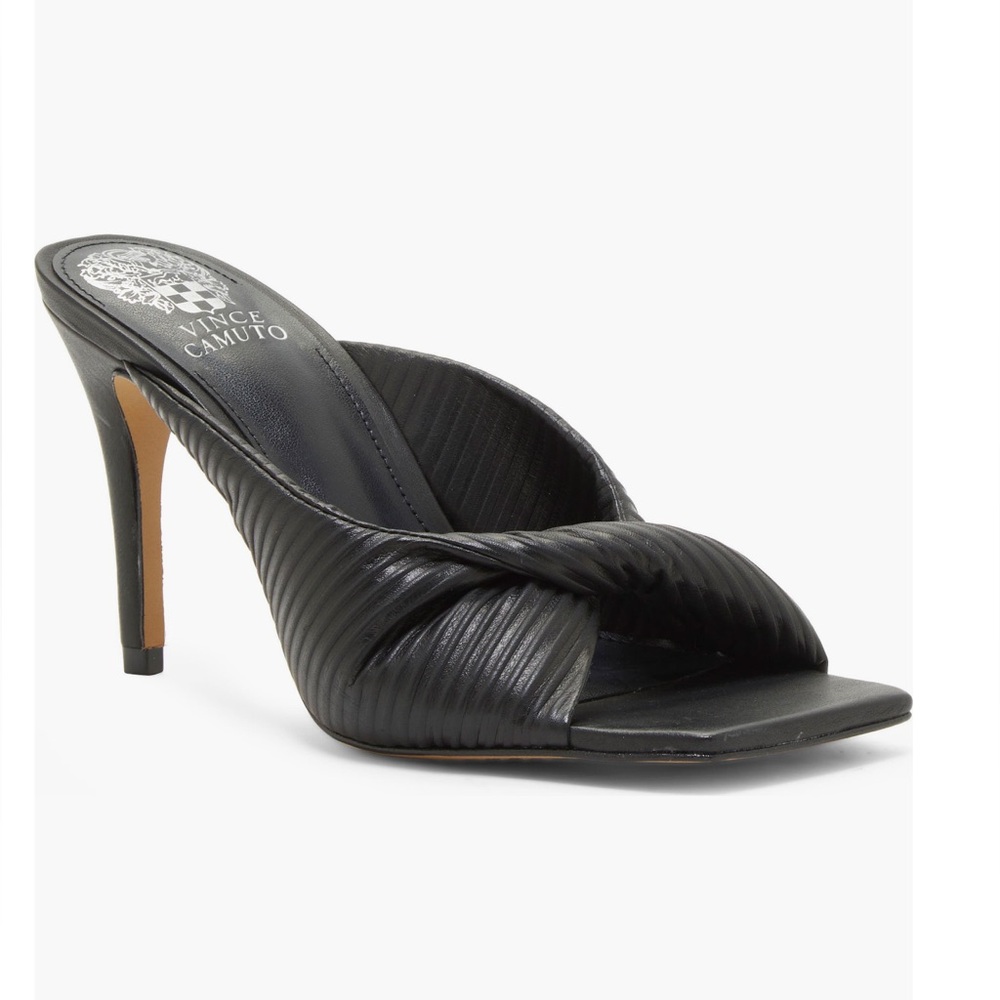 Vince Camuto Black Mule Heels